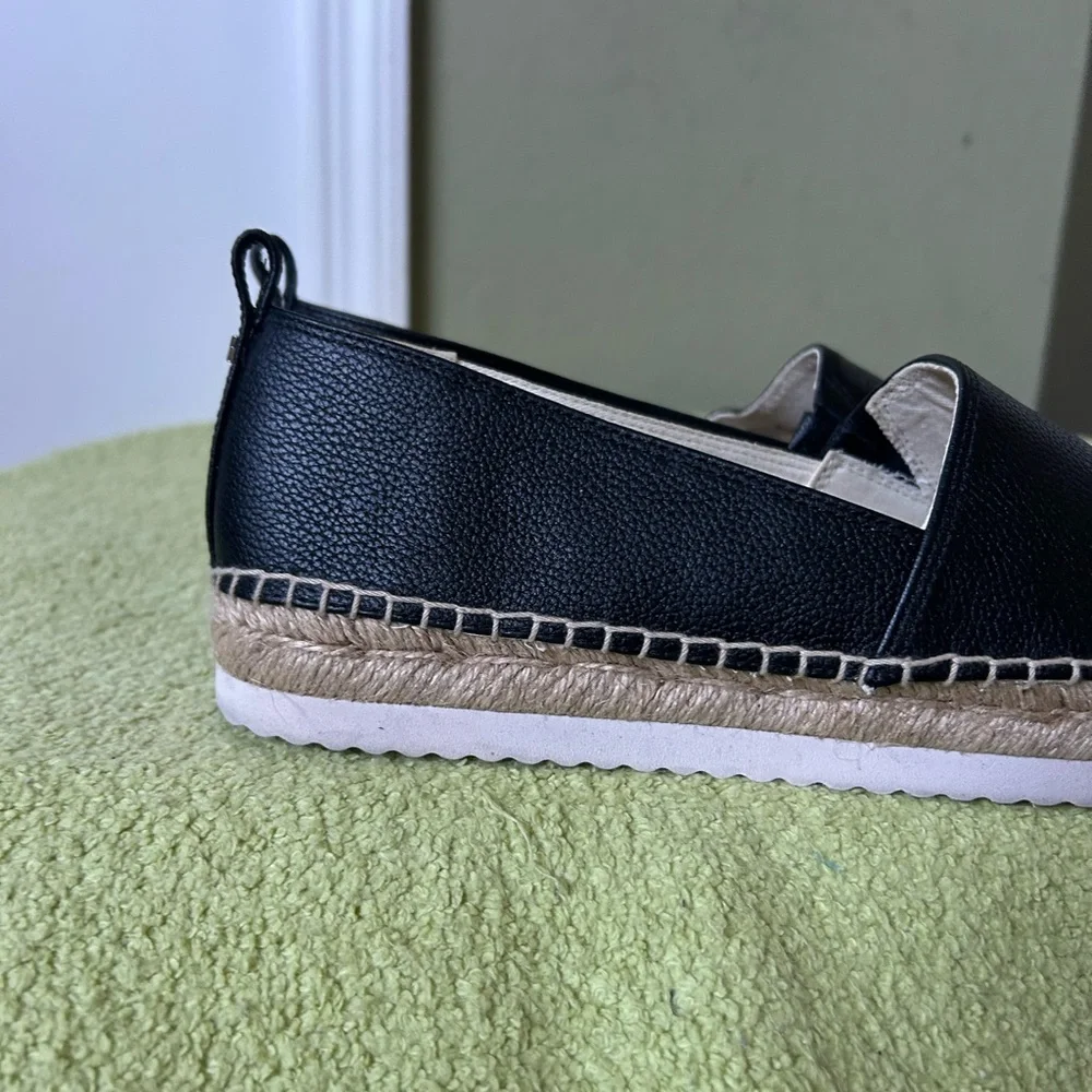 NWOT Michael Kors Black Espadrille Flats - Picture 3 of 11